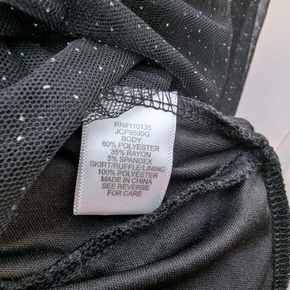 KnitWorks Girls Dress Pink with Unicorn & Black Tulle Skirt Size 12 - Picture 6 of 6